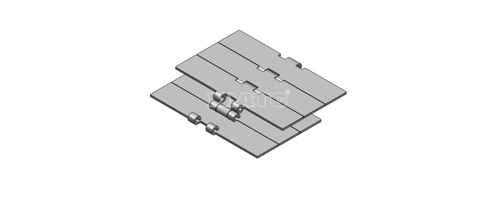 SS 430 SINGLE HINGE STRAIGHT CHAIN-K750