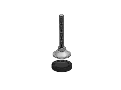 [ATC-SSLP-1210060] SS LEG PAD WITH RUBBER GRIPPER M12X100X60